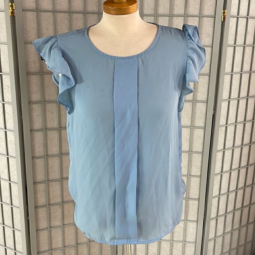 Forever 21 blue blouse, short sleeve, medium.